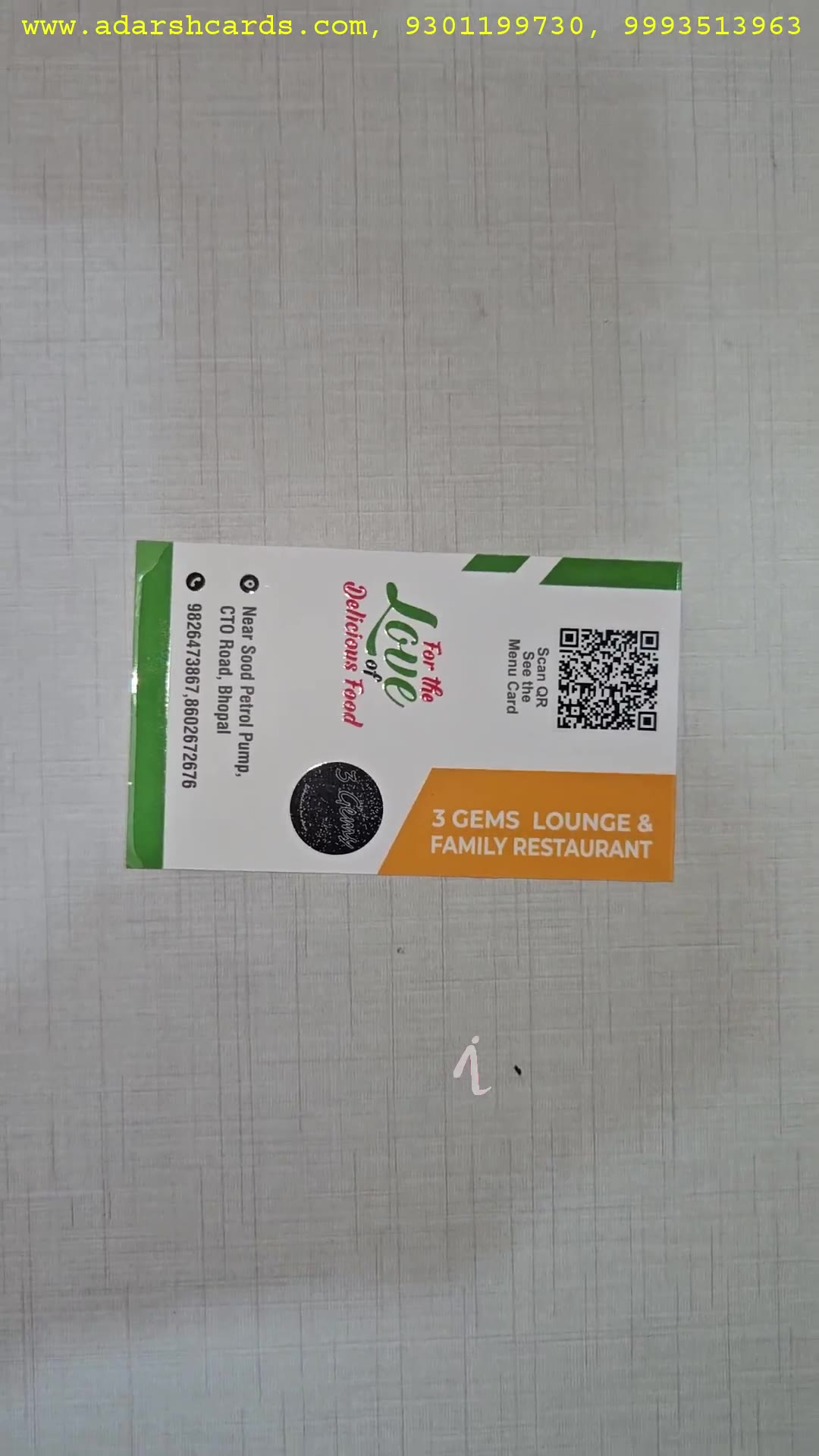 Visiting Cards AC6FC6 showcase - Adarsh ID Cards Bhopal