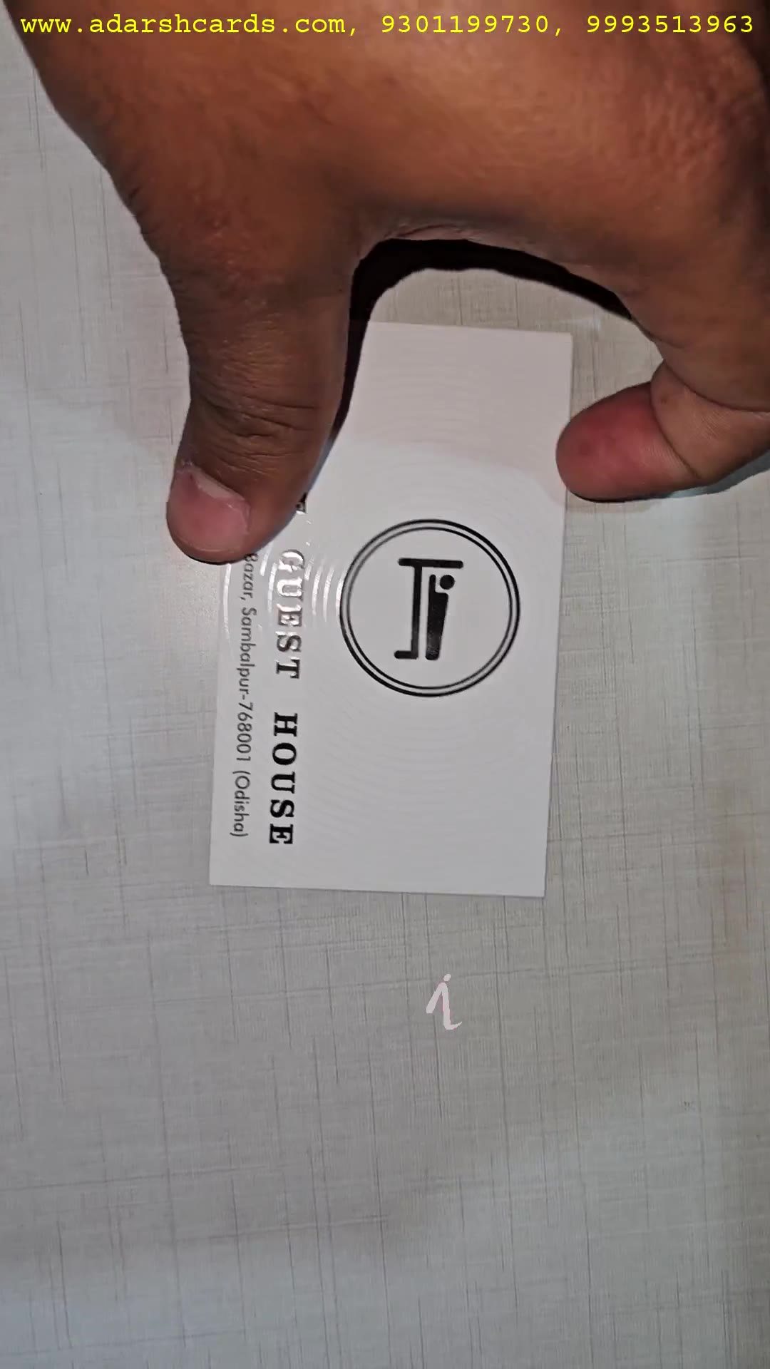 Visiting Cards 9AF3FB showcase - Adarsh ID Cards Bhopal