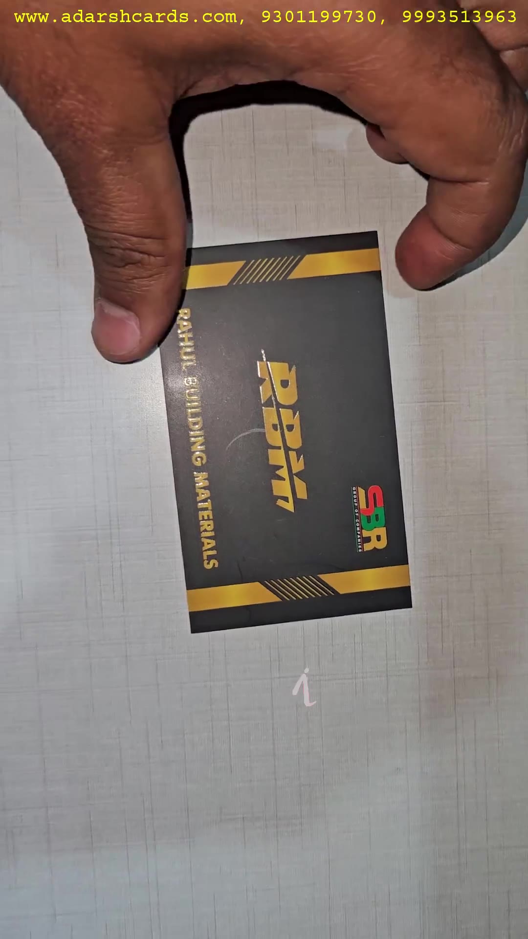 Visiting Cards 8417B5 showcase - Adarsh ID Cards Bhopal